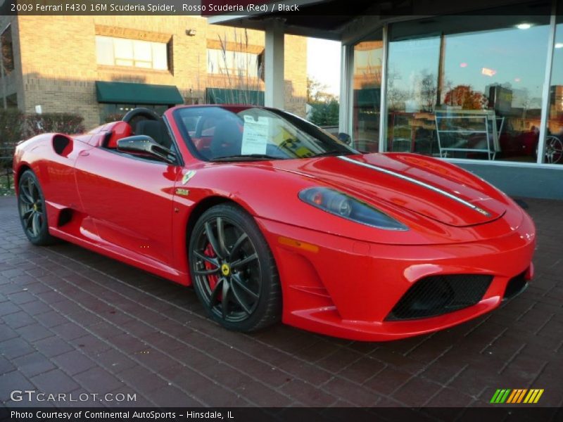 Rosso Scuderia (Red) / Black 2009 Ferrari F430 16M Scuderia Spider