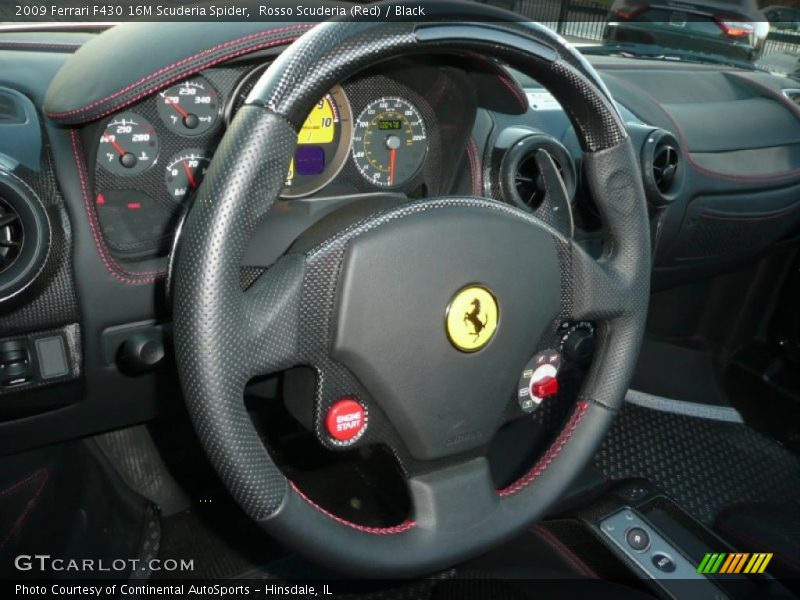 Rosso Scuderia (Red) / Black 2009 Ferrari F430 16M Scuderia Spider