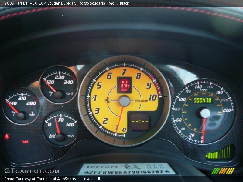 Rosso Scuderia (Red) / Black 2009 Ferrari F430 16M Scuderia Spider
