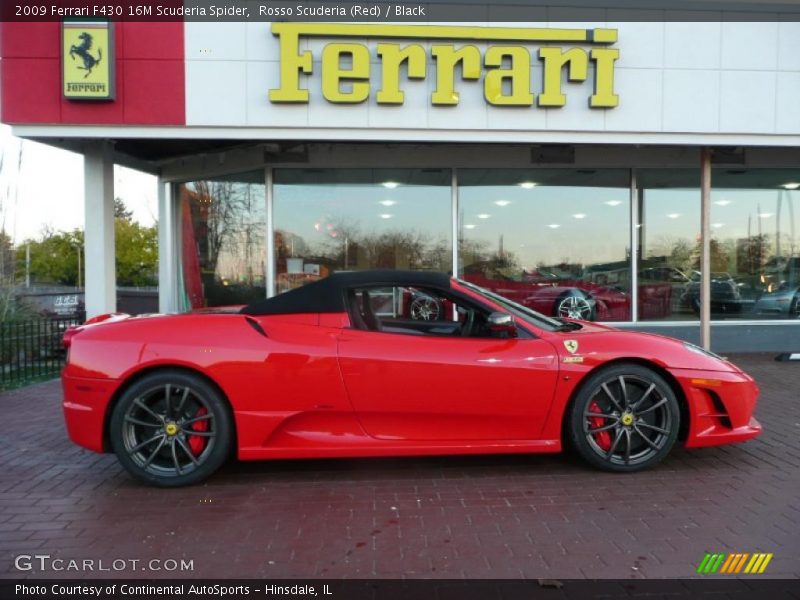 Rosso Scuderia (Red) / Black 2009 Ferrari F430 16M Scuderia Spider