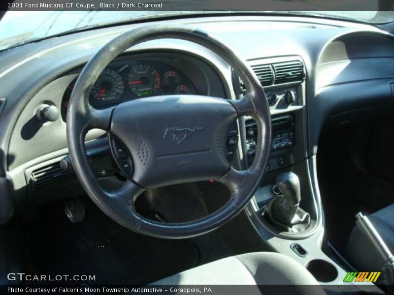 Black / Dark Charcoal 2001 Ford Mustang GT Coupe