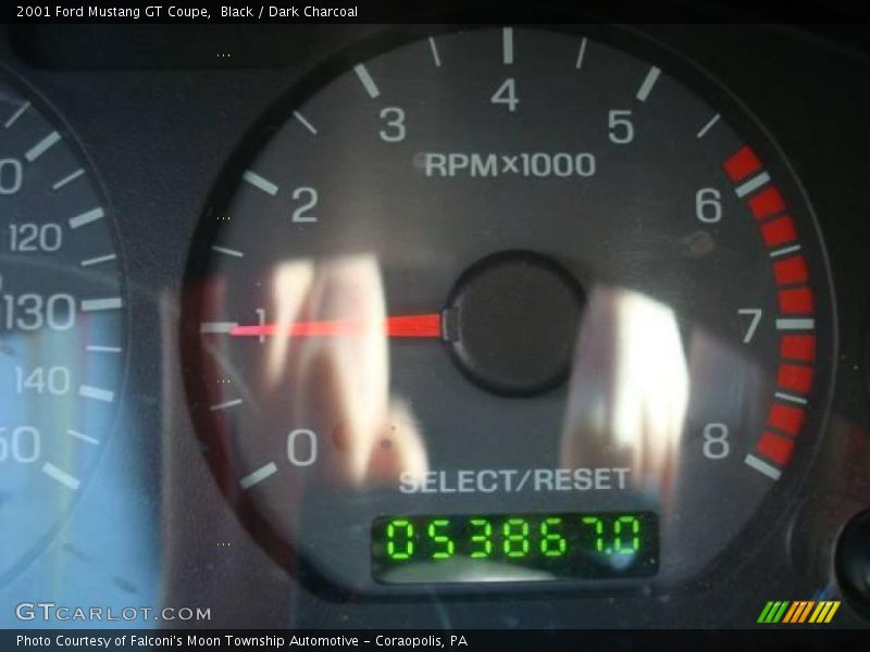 Black / Dark Charcoal 2001 Ford Mustang GT Coupe