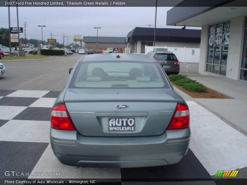 Titanium Green Metallic / Pebble 2007 Ford Five Hundred Limited