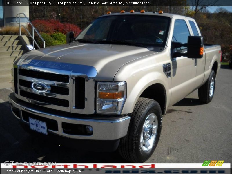 Pueblo Gold Metallic / Medium Stone 2010 Ford F250 Super Duty FX4 SuperCab 4x4