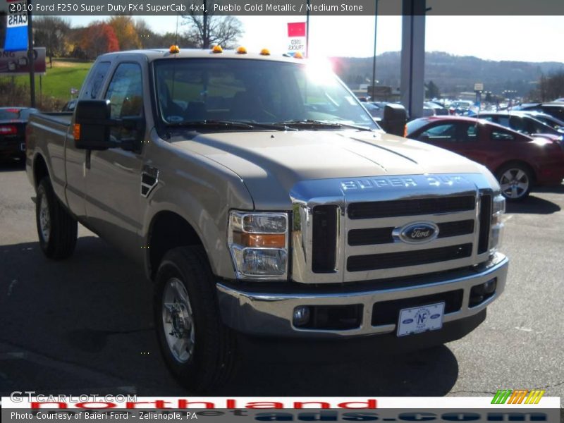 Pueblo Gold Metallic / Medium Stone 2010 Ford F250 Super Duty FX4 SuperCab 4x4