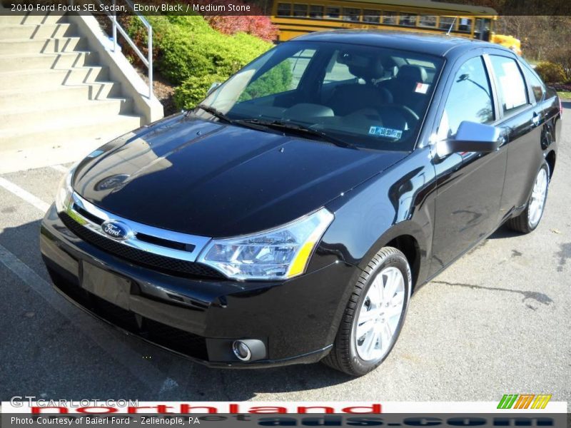 Ebony Black / Medium Stone 2010 Ford Focus SEL Sedan