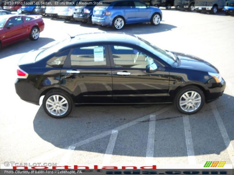 Ebony Black / Medium Stone 2010 Ford Focus SEL Sedan