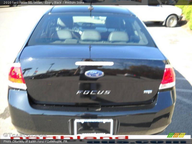 Ebony Black / Medium Stone 2010 Ford Focus SEL Sedan