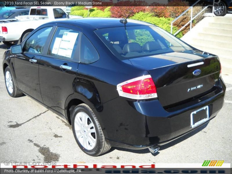 Ebony Black / Medium Stone 2010 Ford Focus SEL Sedan