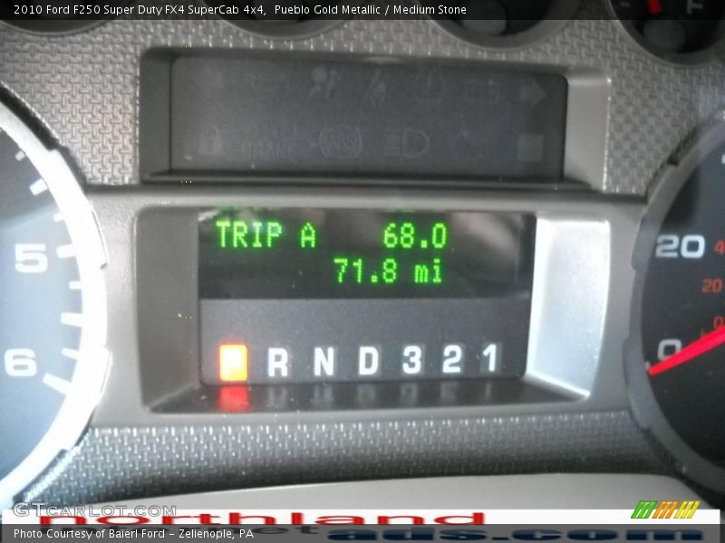 Pueblo Gold Metallic / Medium Stone 2010 Ford F250 Super Duty FX4 SuperCab 4x4