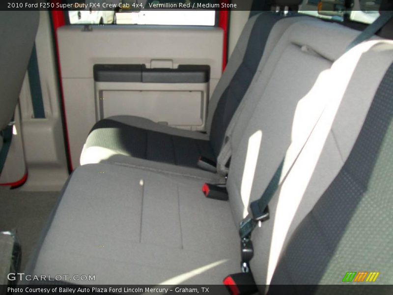 Vermillion Red / Medium Stone 2010 Ford F250 Super Duty FX4 Crew Cab 4x4