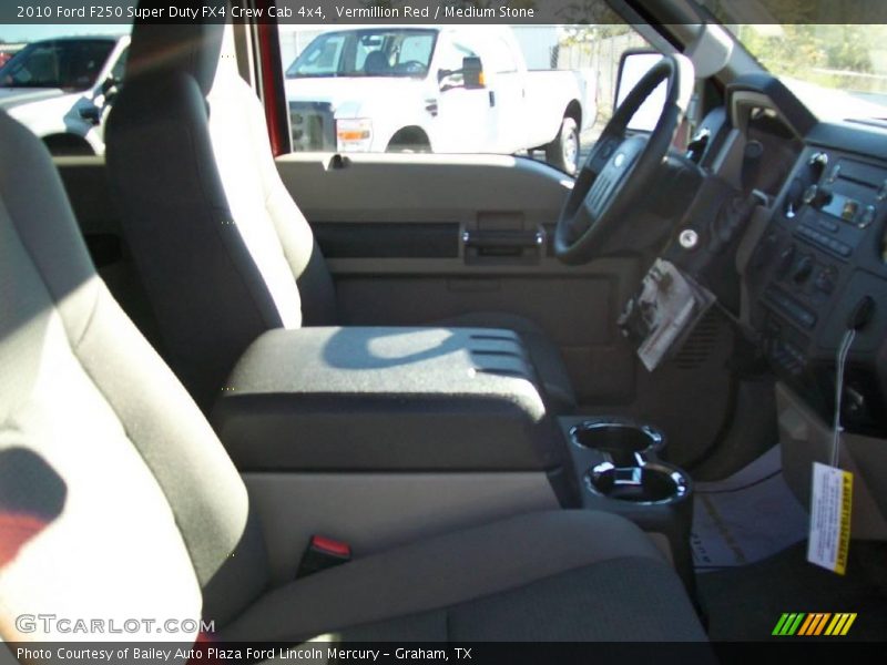 Vermillion Red / Medium Stone 2010 Ford F250 Super Duty FX4 Crew Cab 4x4