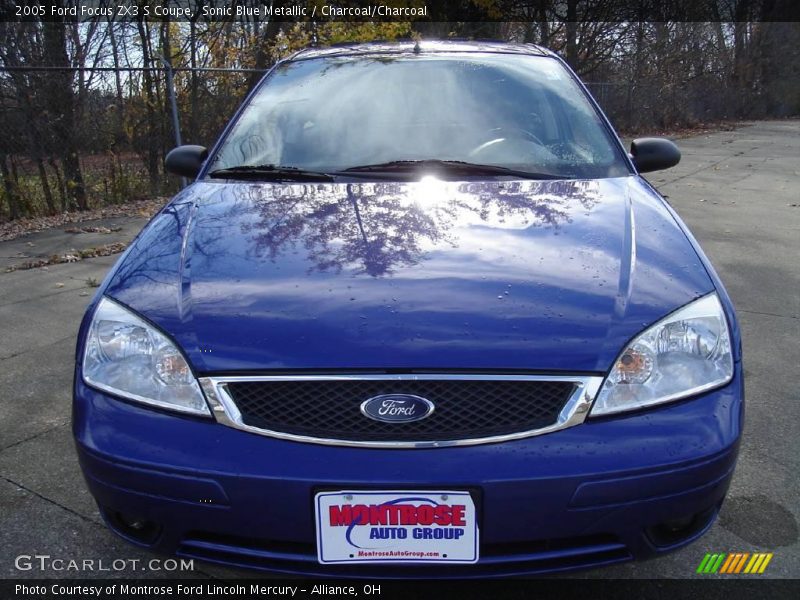 Sonic Blue Metallic / Charcoal/Charcoal 2005 Ford Focus ZX3 S Coupe
