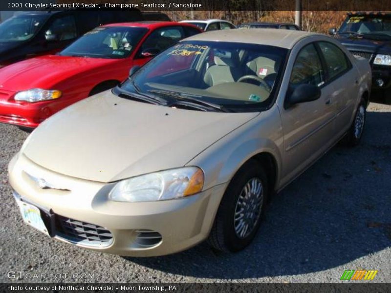 Champagne Pearlcoat / Sandstone 2001 Chrysler Sebring LX Sedan