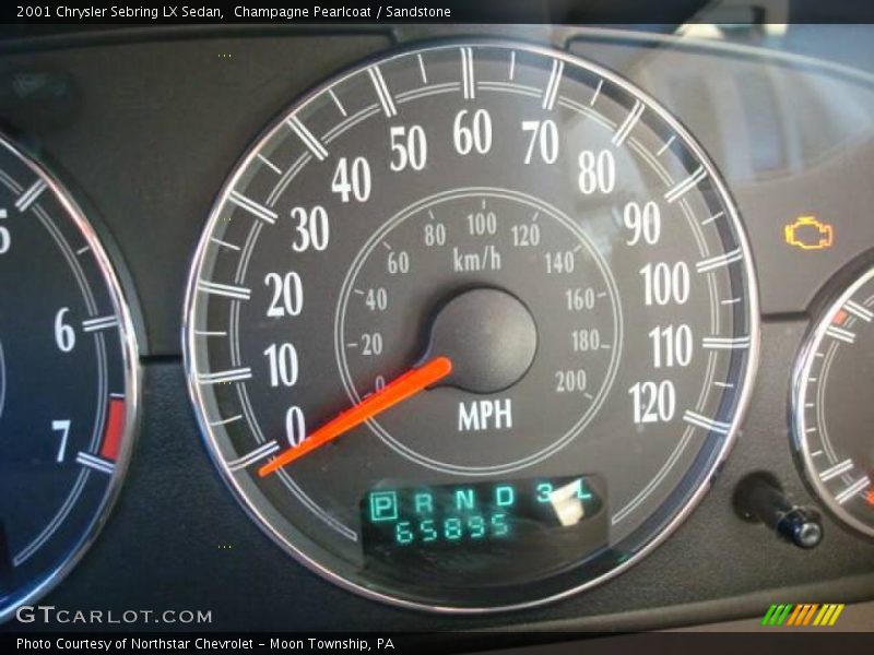 Champagne Pearlcoat / Sandstone 2001 Chrysler Sebring LX Sedan