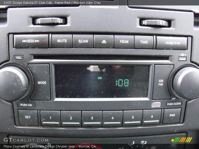 Flame Red / Medium Slate Gray 2005 Dodge Dakota ST Club Cab