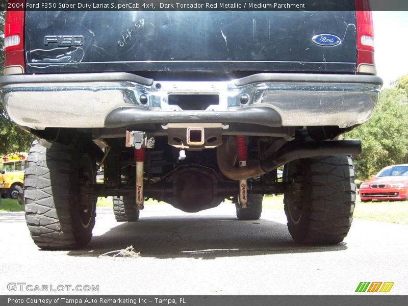 Dark Toreador Red Metallic / Medium Parchment 2004 Ford F350 Super Duty Lariat SuperCab 4x4