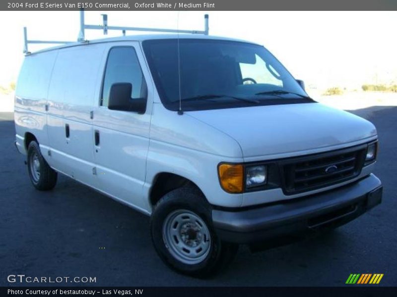 Oxford White / Medium Flint 2004 Ford E Series Van E150 Commercial