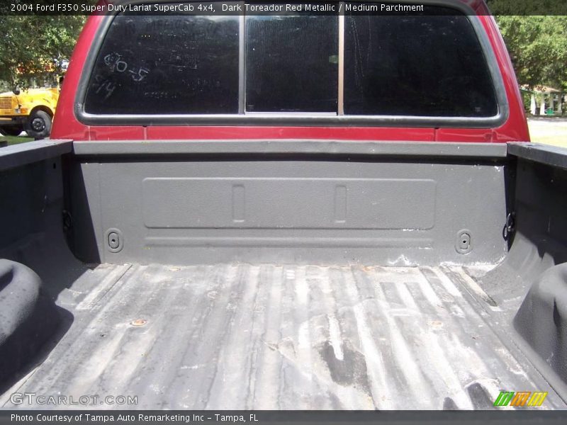 Dark Toreador Red Metallic / Medium Parchment 2004 Ford F350 Super Duty Lariat SuperCab 4x4