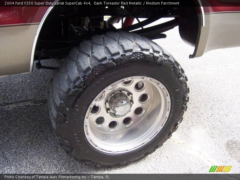 Dark Toreador Red Metallic / Medium Parchment 2004 Ford F350 Super Duty Lariat SuperCab 4x4