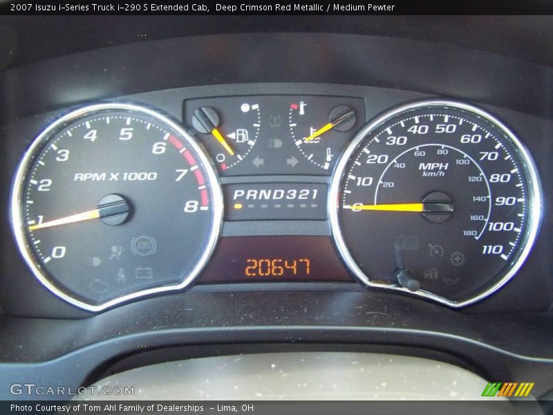 Deep Crimson Red Metallic / Medium Pewter 2007 Isuzu i-Series Truck i-290 S Extended Cab