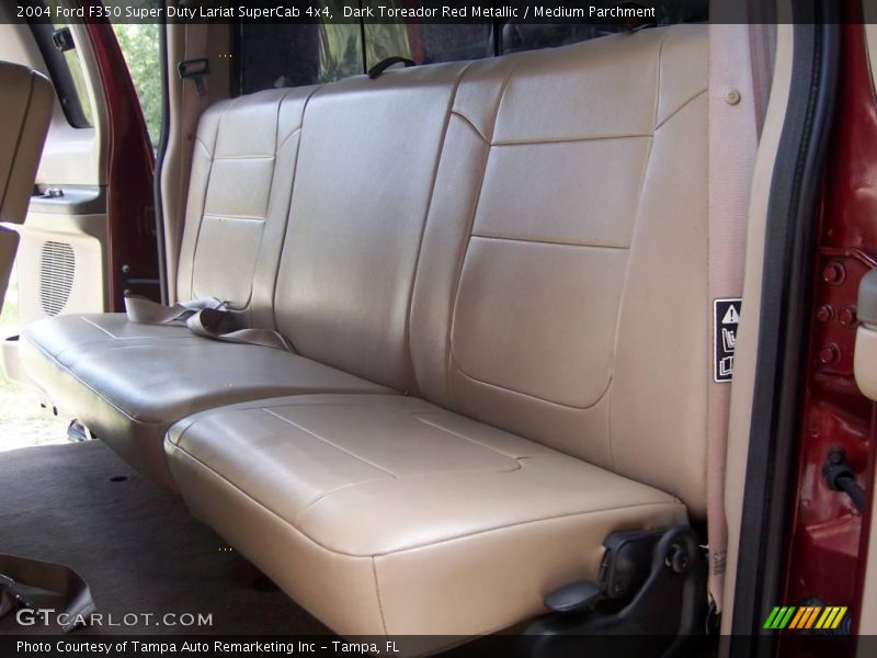 Dark Toreador Red Metallic / Medium Parchment 2004 Ford F350 Super Duty Lariat SuperCab 4x4