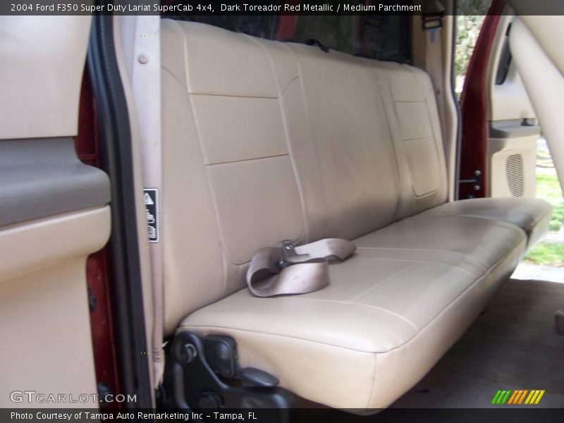 Dark Toreador Red Metallic / Medium Parchment 2004 Ford F350 Super Duty Lariat SuperCab 4x4