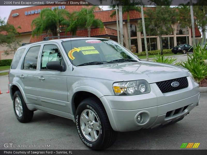 Silver Metallic / Ebony Black 2006 Ford Escape Limited