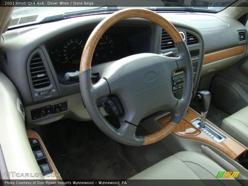 Dover White / Stone Beige 2001 Infiniti QX4 4x4