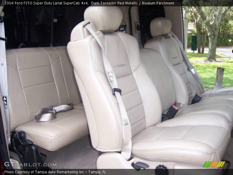 Dark Toreador Red Metallic / Medium Parchment 2004 Ford F350 Super Duty Lariat SuperCab 4x4