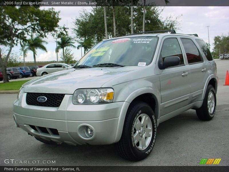 Silver Metallic / Ebony Black 2006 Ford Escape Limited