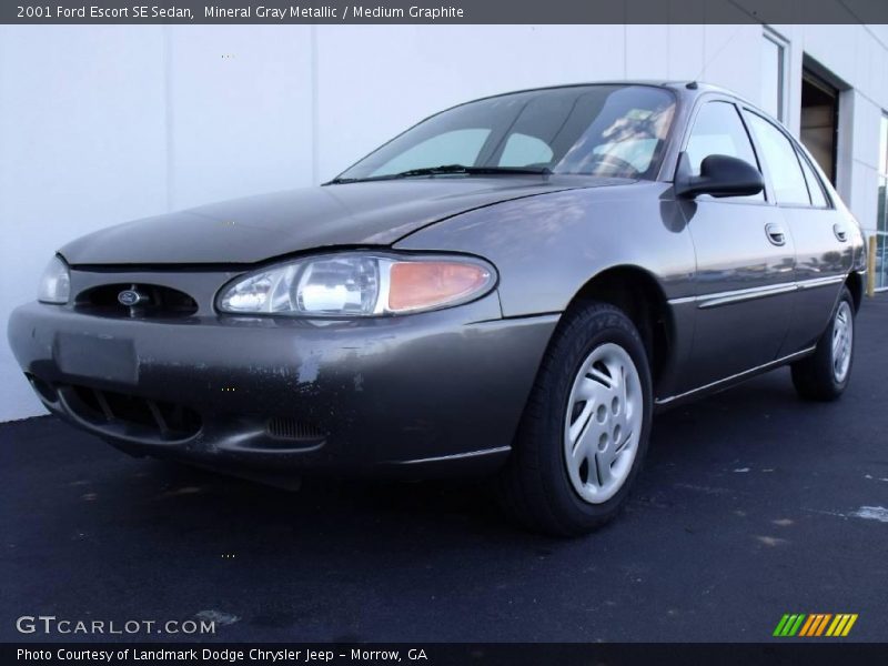 Mineral Gray Metallic / Medium Graphite 2001 Ford Escort SE Sedan