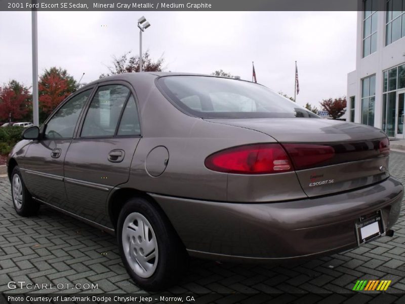 Mineral Gray Metallic / Medium Graphite 2001 Ford Escort SE Sedan