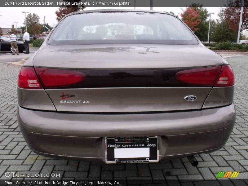 Mineral Gray Metallic / Medium Graphite 2001 Ford Escort SE Sedan