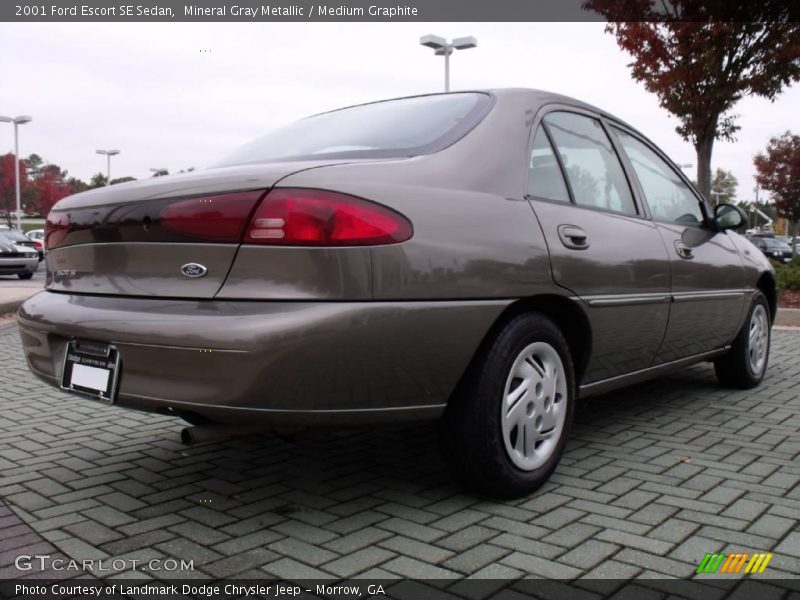 Mineral Gray Metallic / Medium Graphite 2001 Ford Escort SE Sedan