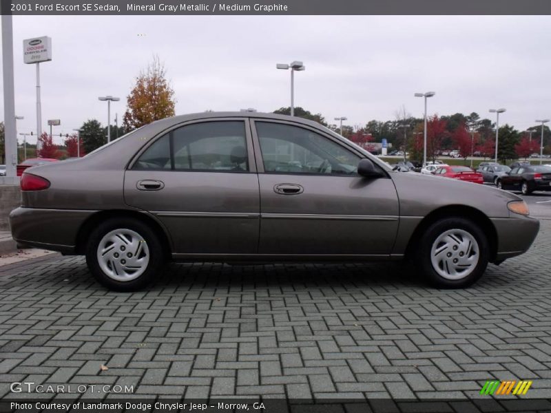 Mineral Gray Metallic / Medium Graphite 2001 Ford Escort SE Sedan