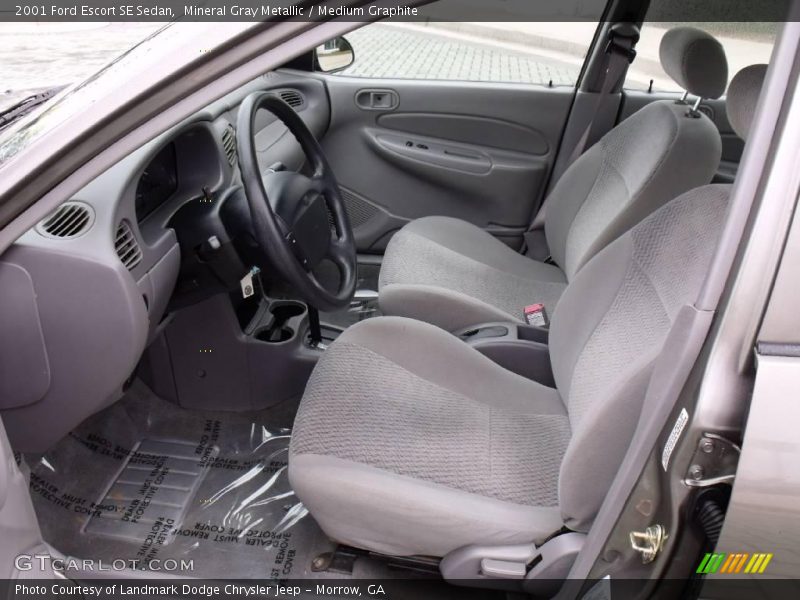Mineral Gray Metallic / Medium Graphite 2001 Ford Escort SE Sedan