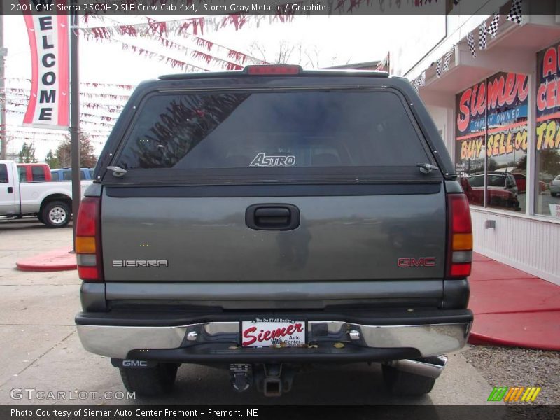 Storm Gray Metallic / Graphite 2001 GMC Sierra 2500HD SLE Crew Cab 4x4