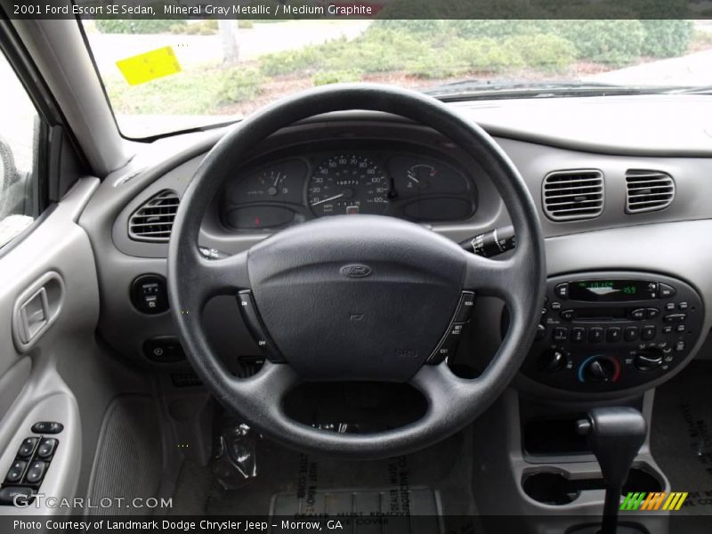 Mineral Gray Metallic / Medium Graphite 2001 Ford Escort SE Sedan