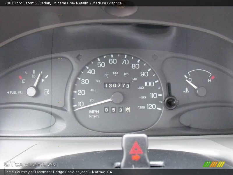Mineral Gray Metallic / Medium Graphite 2001 Ford Escort SE Sedan
