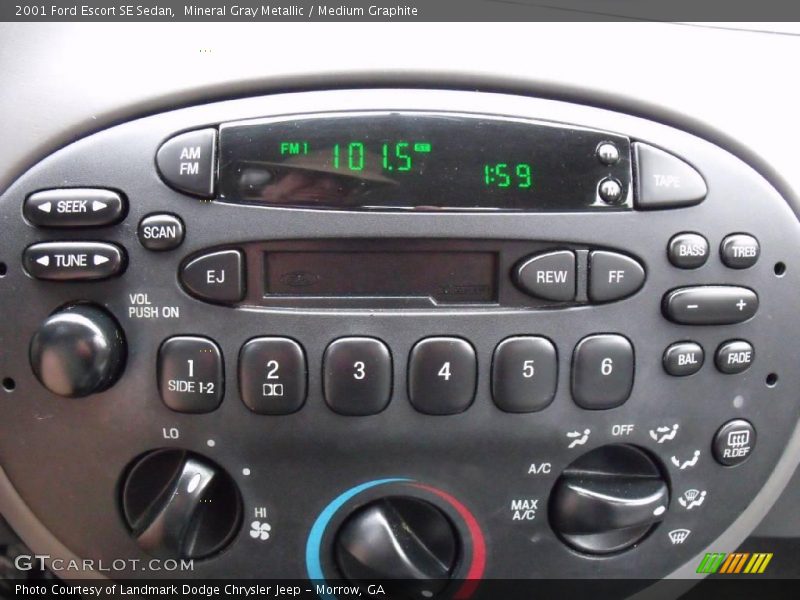 Mineral Gray Metallic / Medium Graphite 2001 Ford Escort SE Sedan