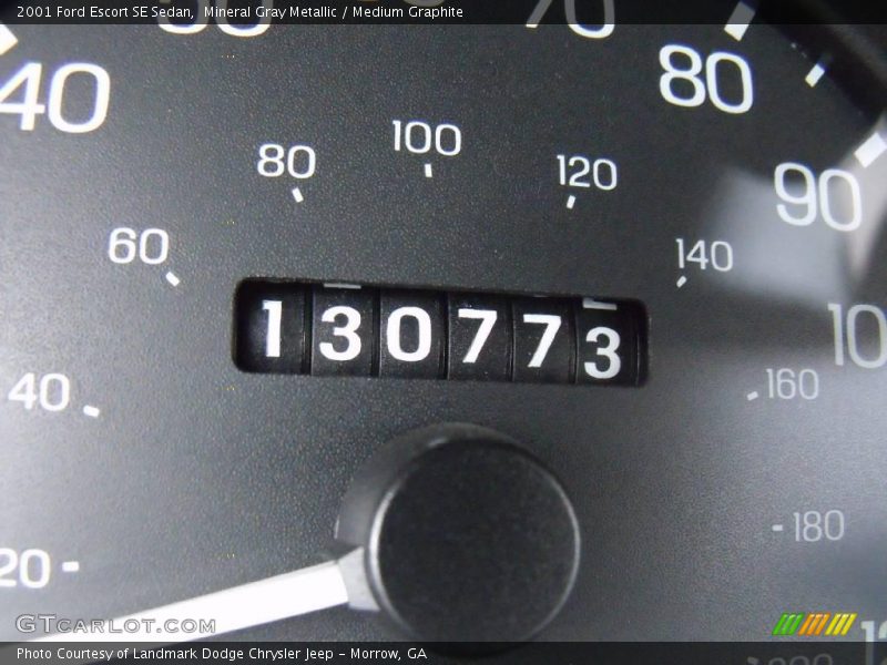 Mineral Gray Metallic / Medium Graphite 2001 Ford Escort SE Sedan