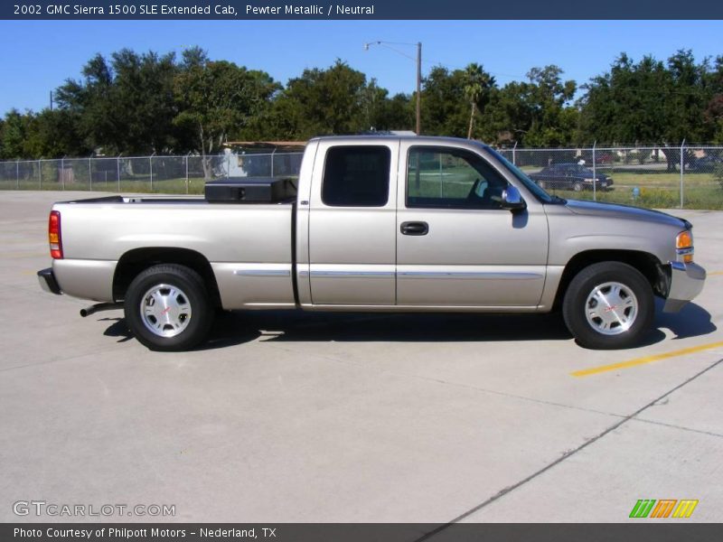 Pewter Metallic / Neutral 2002 GMC Sierra 1500 SLE Extended Cab