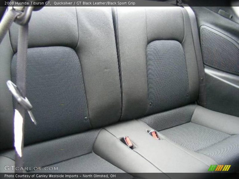 Quicksilver / GT Black Leather/Black Sport Grip 2008 Hyundai Tiburon GT
