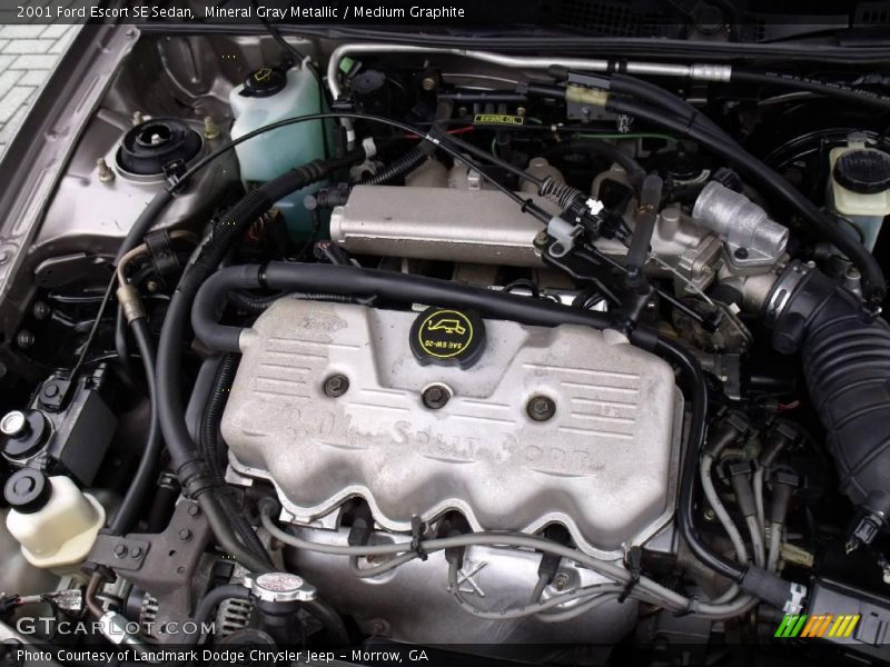 Mineral Gray Metallic / Medium Graphite 2001 Ford Escort SE Sedan