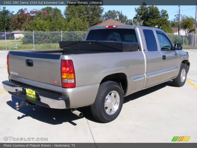 Pewter Metallic / Neutral 2002 GMC Sierra 1500 SLE Extended Cab