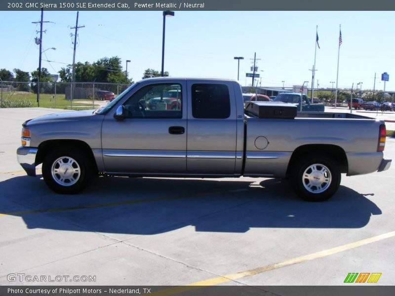 Pewter Metallic / Neutral 2002 GMC Sierra 1500 SLE Extended Cab