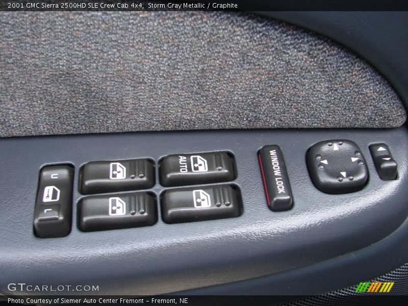 Storm Gray Metallic / Graphite 2001 GMC Sierra 2500HD SLE Crew Cab 4x4