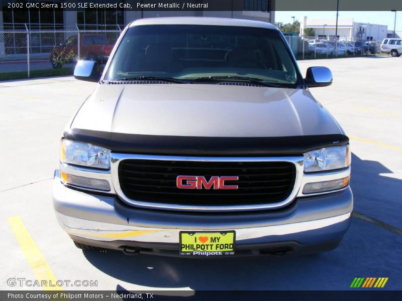 Pewter Metallic / Neutral 2002 GMC Sierra 1500 SLE Extended Cab