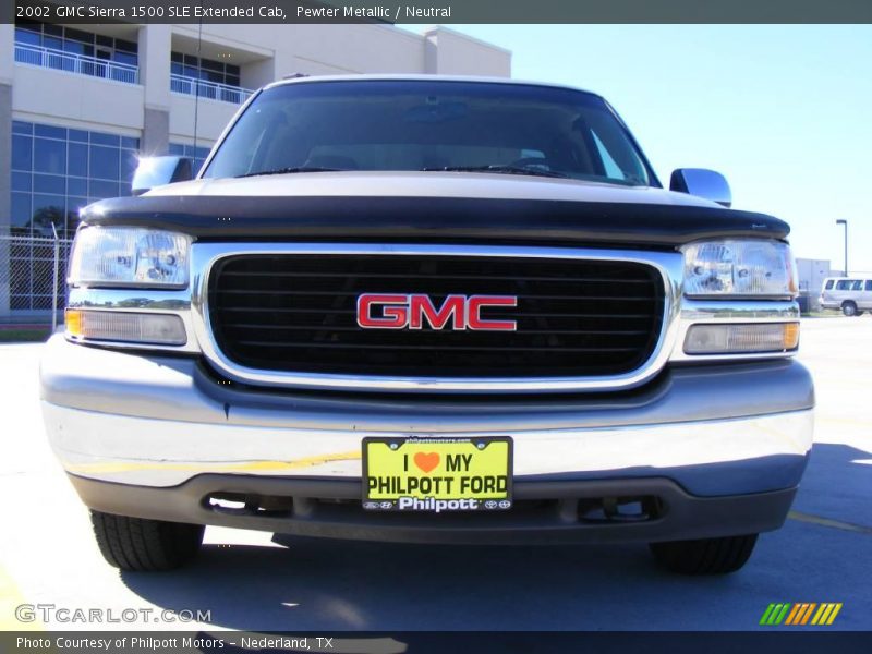 Pewter Metallic / Neutral 2002 GMC Sierra 1500 SLE Extended Cab